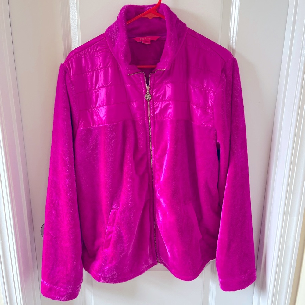 Lilly Pulitzer Fleece Jacket sz Large